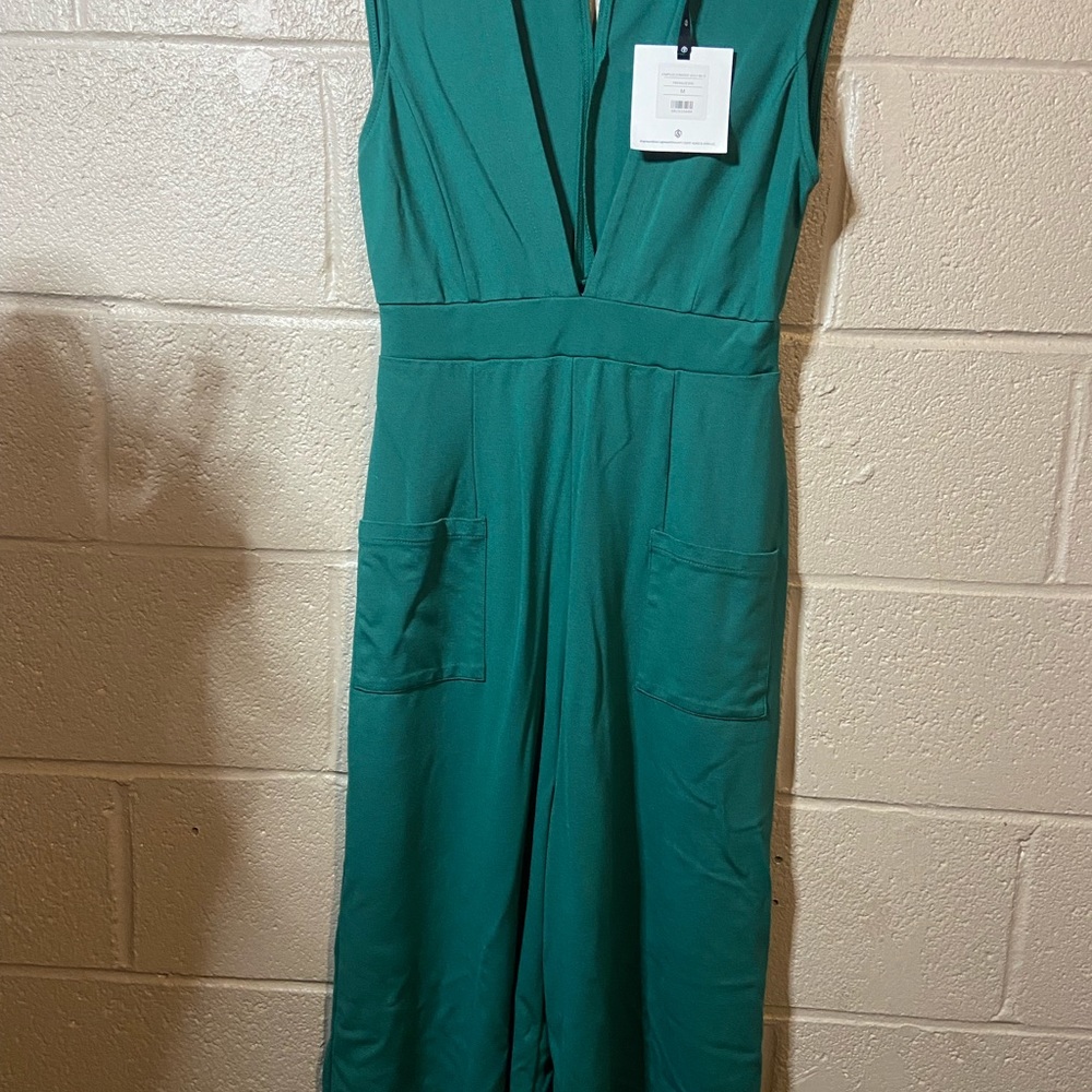 Agnes and Dora emerald jumpsuit size medium